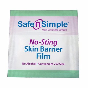 Skin Barrier Wipe Safe n Simple Individual Packet 2 X 2 Inch 100 Count by Safe N Simple
