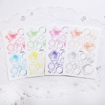 When they could fly - 氣泡透明貼紙