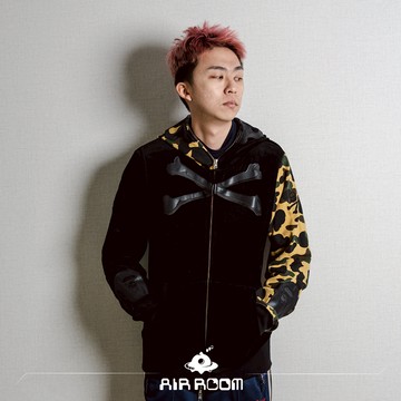 AirRoom【正品現貨】BAPE x MASTERMIND VELVET FULL ZIP HOODIE 帽拉 黑黃
