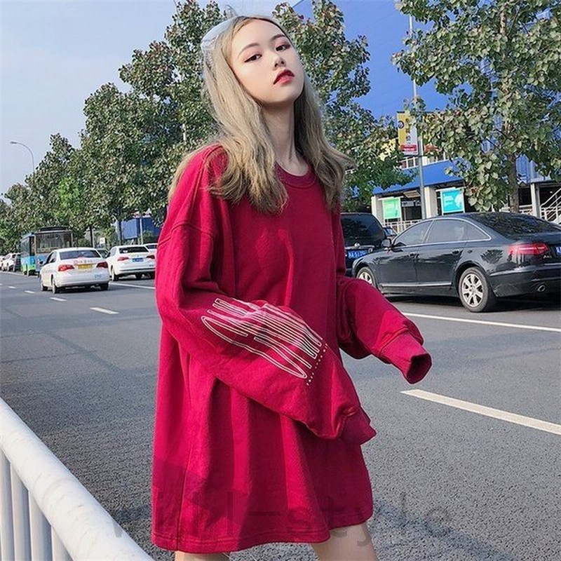 トレーナー韓国オルチャンストリートダンス衣装原宿系ロゴv系スウェットアメカジゆったりオーバーサイズルーズトップス 通販 Lineポイント最大0 5 Get Lineショッピング