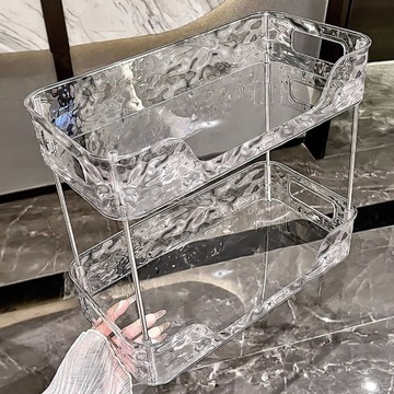 台灣現貨👑水波紋收納架 簡約 輕奢 ins風 壓克力置物架 化妝品置物架 護膚品置物架 茶杯架 水杯架 香水收納架