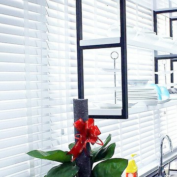 【優選百貨】窗簾鋁合金百葉窗遮陽防水拉繩卷簾寫字樓衛生間百葉簾