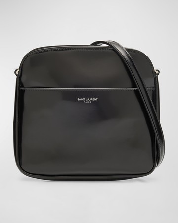 Men's Mini Crossbody Bag in Brushed Leather