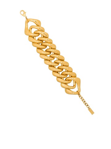 Saint Laurent - chain-link bracelet - women - Brass - M - Gold