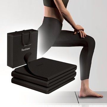 【上手家居】折疊瑜珈墊 183cm-灰色(跳繩墊/健身墊/摺疊瑜珈墊/折疊瑜伽墊/加大瑜珈墊/摺疊瑜伽墊)