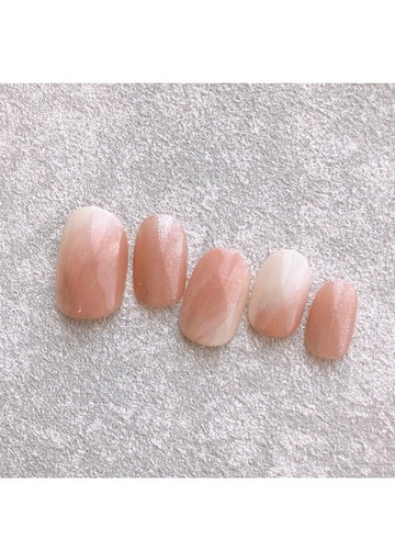 peach nail 桃粉色