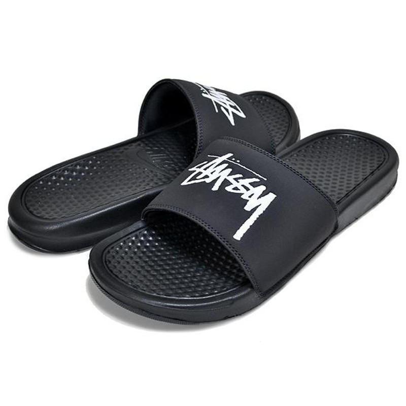 NIKE BENASSI STUSSY off noir/white cw2787-001 ナイキ ベナッシ ...