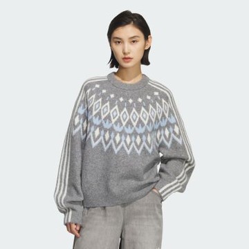 【adidas 愛迪達】 FAIR ISLE 毛衣 女 - Originals KS5964