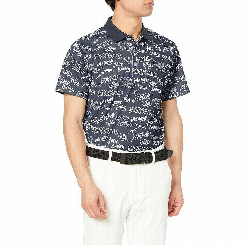 ジャックバニー メンズ 半袖 ポロシャツ ゴルフ ウェア 262-2160449 ネイビー M 通販 LINEポイント最大GET  LINEショッピング