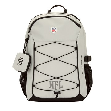 NFL 大容量 運動休閒 抽繩後背包 2425174111  340 x 150 x 480 mm  淺灰色  1個