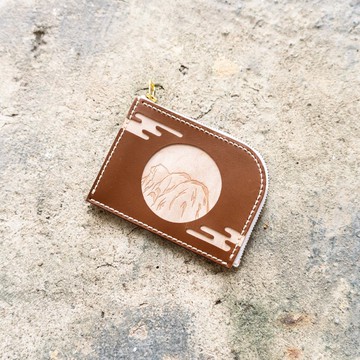 獅子山拉鏈零錢包 | 手縫皮革材料包 | BSP181