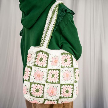 清新鏤空手工編織包387699