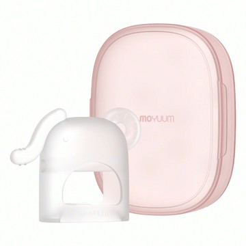 MOYUUM 白金矽膠手套固齒器 小小象  手套固齒器 + 收納盒  1個  透明原色