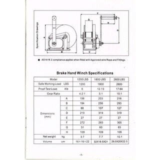 WIN五金 WIN 白鐵手搖式捲揚機 LBS-1800 手搖吊車 手拉吊車 不鏽鋼手搖式捲揚機 手搖捲揚機