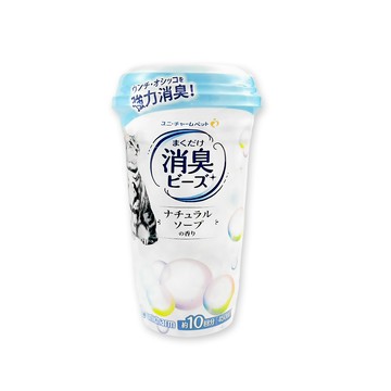 Unicharm 日本嬌聯-貓砂盆強力消臭芳香顆粒除臭劑450ml/瓶-沐浴香(藍)