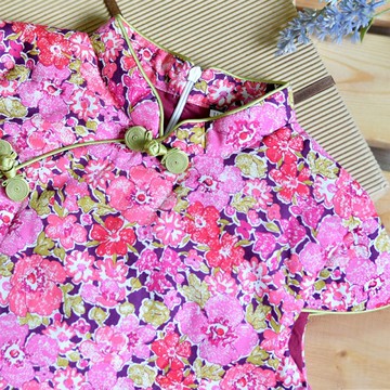 兒童旗袍 古風 冬季款 日本櫻花款