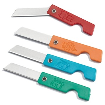 SDI 手牌 彩色小刀 塑膠柄小刀 超級小刀 一盒12支入 / 銀色小刀 小刀 削筆刀 美工刀