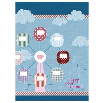 美加美 AF1045 16K平裝筆記-摩天輪 10本/包【APP滿額下單10%點數(單一帳號最高5000點)】1/31止