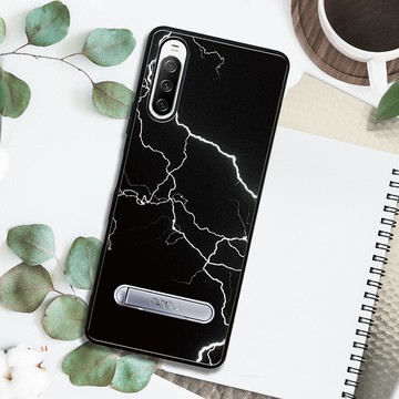 Sony Xperia 10 IV 減震立架手機殼-雷閃