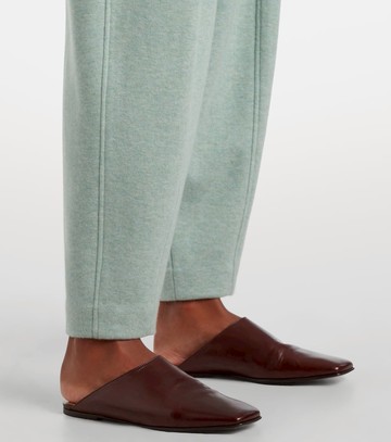 Loro Piana High-rise cashmere-blend tapered pants