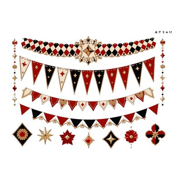 【六月新品】20-134-0005 剪裁紙 馬戲團風格