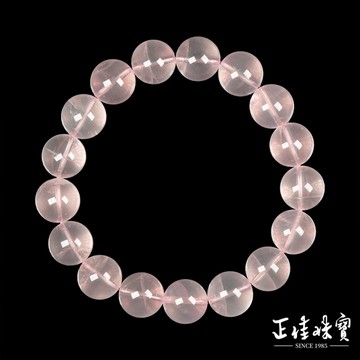 【正佳珠寶】粉晶 頂級透體星光效應 11.8-12.3mm 粉晶手珠