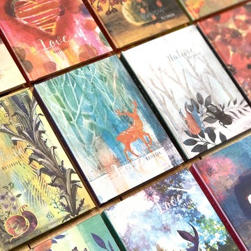 仙境漫遊麻布精裝筆記本 共12圖 大/小