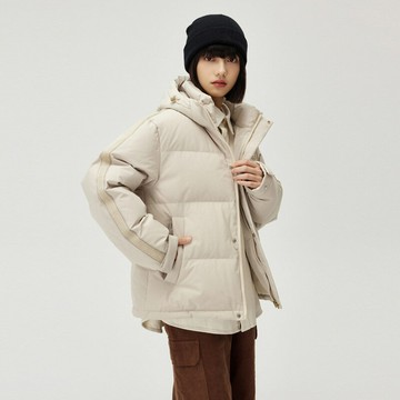 【巴黎精品】現貨+預購 真羽絨90%白鴨絨羽絨外套羽絨衣夾克-保暖短版連帽百搭休閒男女外套3色a1dj60