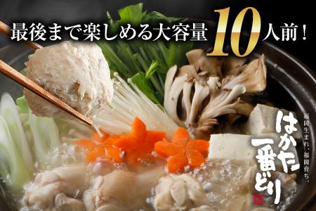 はかた一番どり 博多水炊きセット10人前（5人前×2セット）＜賞味期限：2024年2月以降のものをお届け予定＞