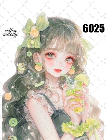 original sticker no.6025 人物貼紙 原創貼紙 人物插畫貼紙 女孩貼紙 原創人物貼紙