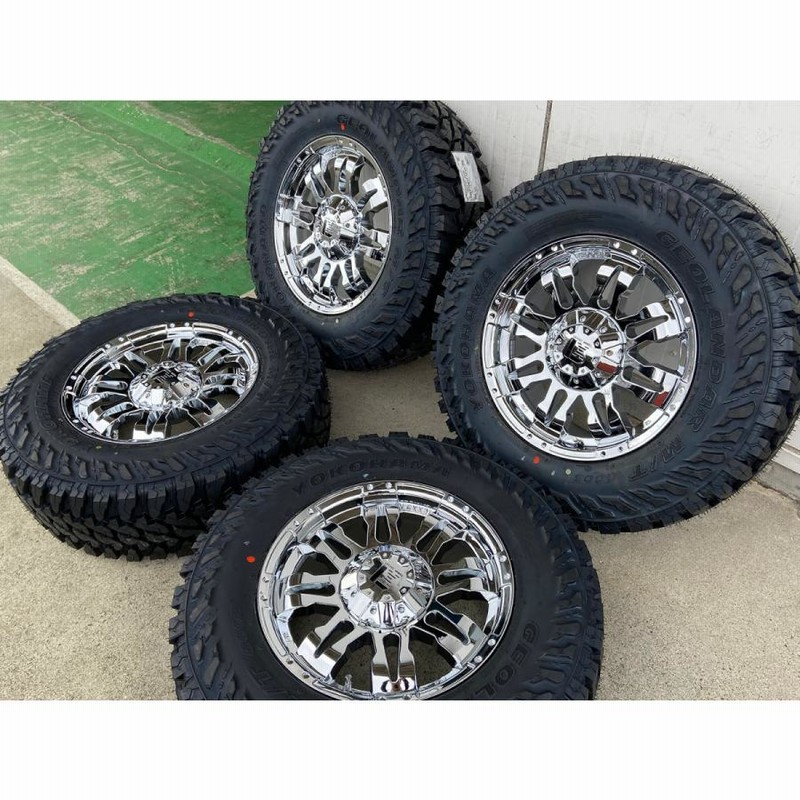 JK JL ラングラー LEXXEL Balano ヨコハマ ジオランダー MT G003 265/70R17 285/70R17 タイヤホイール17インチ