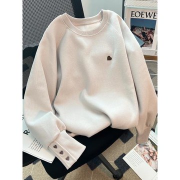 女童加絨衛衣秋冬2025新款中大童圓領秋裝兒童裝女孩休閑長袖上衣