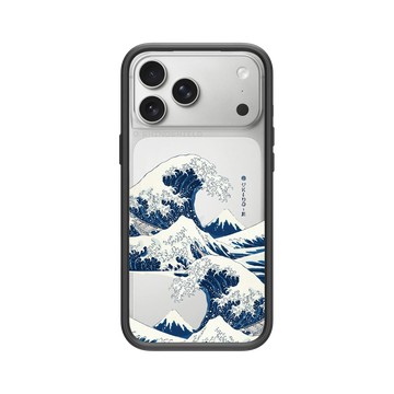 iPhone 17 Pro Max Mod NX -邊框背蓋組合 (相機按鈕) 黑 - Turning Japanese / 東方物語 - 浪濤1