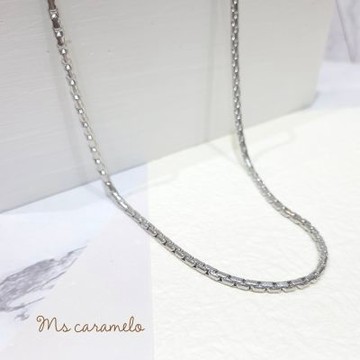 【焦糖小姐 Ms caramelo】簡約 歐美鈦鋼項鍊-男款