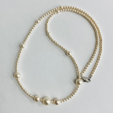 貝珍珠設計款Matinee項鍊 / 約60cm / 米白色 / R / made in japan