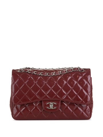 CHANEL Pre-Owned - 2011 Double Flap shoulder bag - women - Patent Leather - One Size - Red