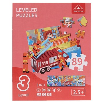 【安琪兒婦嬰百貨】Seed Village 兒童益智拼圖-第三階段－救火小英雄