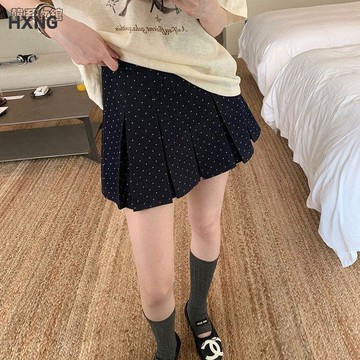 【台灣】高腰顯瘦百搭辣妹 JK A字百褶短裙 顯瘦百搭 少女感半身裙 女 短裙 辣妹短裙 高腰短裙