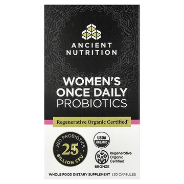 Ancient Nutrition, 女性每日一次益生菌，30 粒膠囊