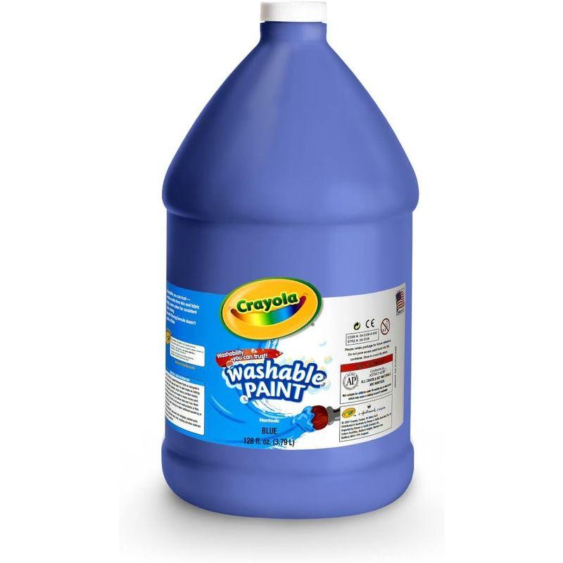 クレヨラ ボトル絵の具 ブルー 水で簡単に落とせる 単色得用ボトル 3785ml