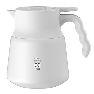 HARIO V60 不鏽鋼保溫咖啡壺PLUS  白色  800ml  1個