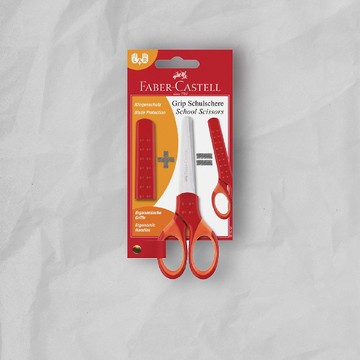 Faber-Castell 好點子安全剪刀-紅色(原廠正貨)