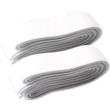 東大門鈕扣王 高彈力雙層編織橡筋帶 20mm  2個  白色