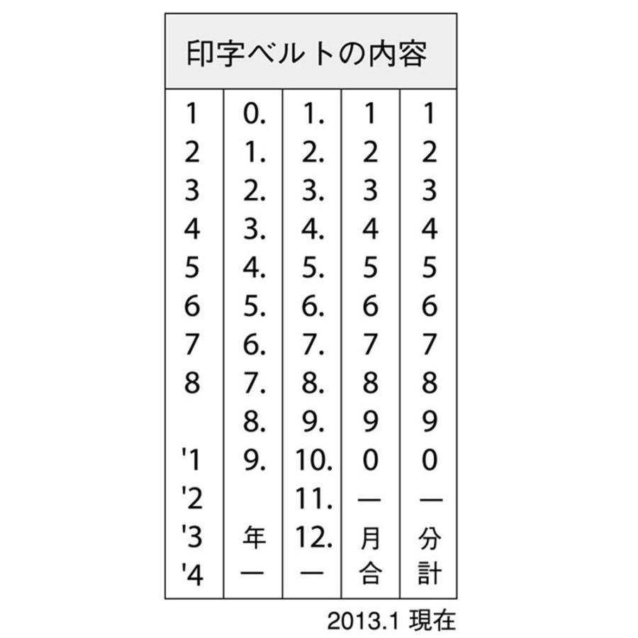 シヤチハタ NFB-5G 欧文トビ日付 5号 ゴシック体 - スタンプ