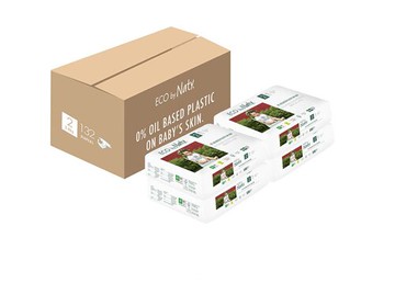 Eco by Naty Disposable Diapers Size 2 132 Diapers (4 Packs of 33)