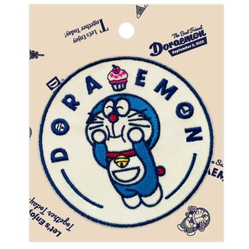 Doraemon 哆啦A夢 大刺繡裝飾貼 w7.5xh7.5cm  多色  好吃 多色