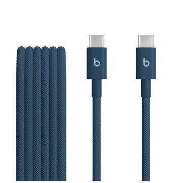 Beats USB-C to C 60W 編織充電線 (1.5 m) - 氮燃藍