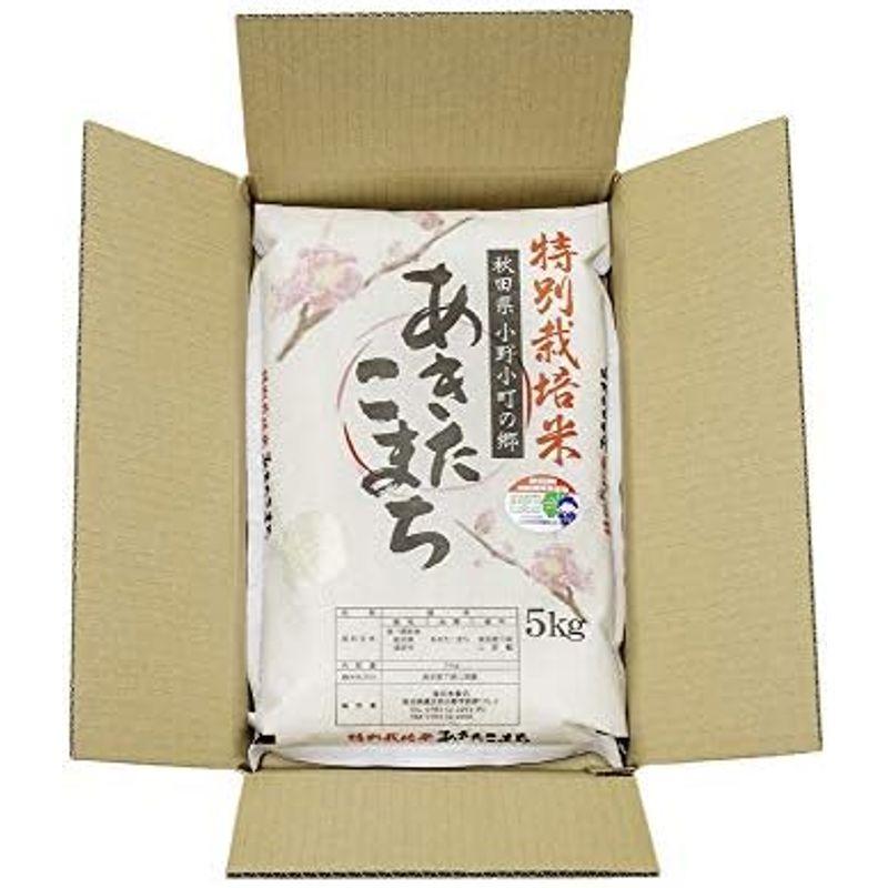 新米 秋田県湯沢市産 小野小町の郷 特別栽培米 あきたこまち 令和5年産 つきたて白米 5kg