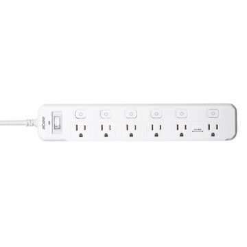 Abee 7開6座電源延長線 1.8M(EC-76601) [大買家]