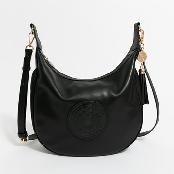 PLAYBOY - 肩背包附長背帶  Minimalist系列 - 黑色